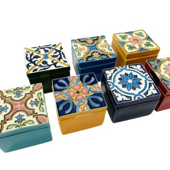 Caixas Tampa Azulejos Grande em Cerâmica | Portugal Care