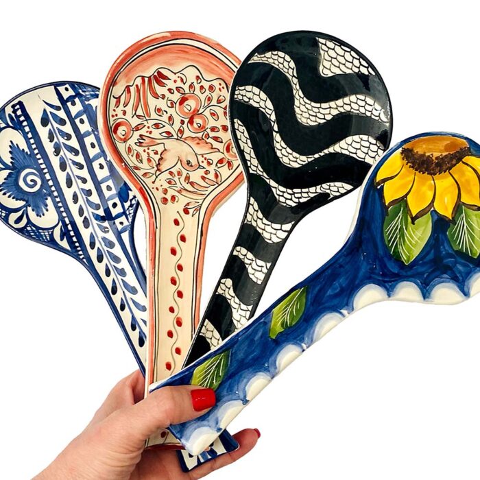 pousa colher padrões portugueses pintado á mão