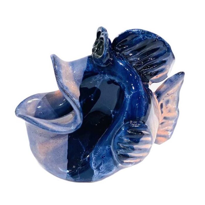 peixes em barro feito á mão peças unicas