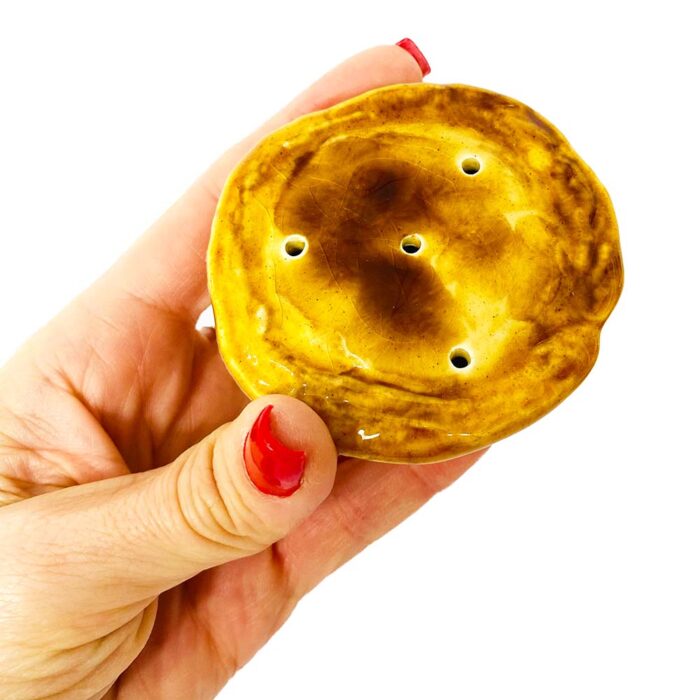 pastel de nata em cerâmica sal e pimenta