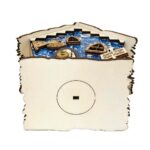 casinha mealheiro madeira base