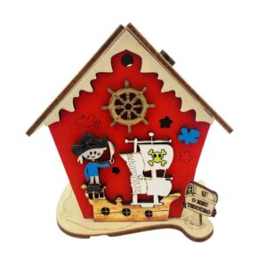 casinhas mealheiro madeira pirata frente