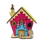 casinhas mealheiro madeira princesa de frente