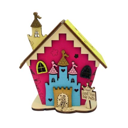 casinhas mealheiro madeira princesa de frente