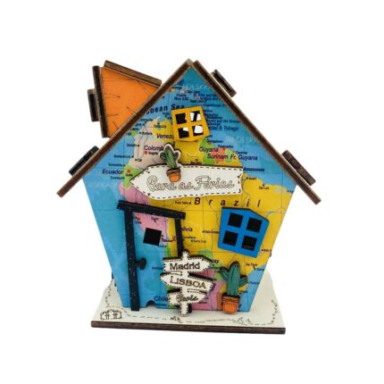 casinha mealheiro madeira Mapa Viagem