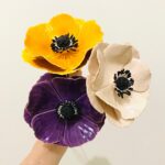 flor de ceramica anemona