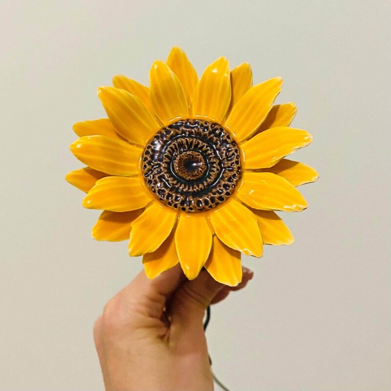 flor de ceramica girasol