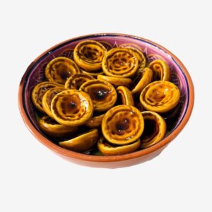 imanes de pastel de nata em cerâmica