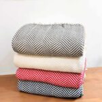 mantas de algodão cores diversas padrão espinha