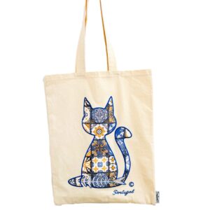 saco totebag gato bordado