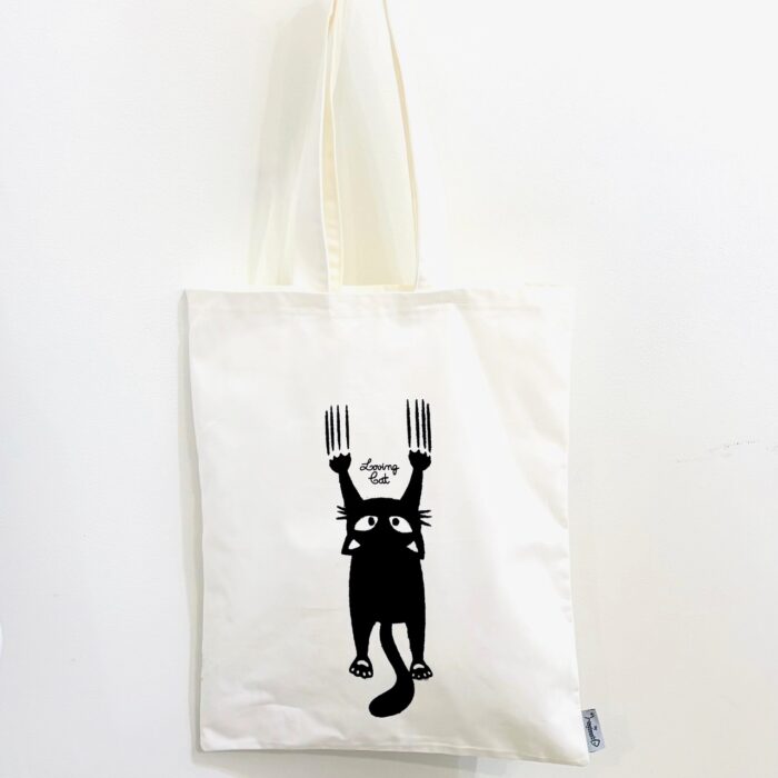 saco totebag gato preto