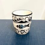 copo de Café com padrão preto português