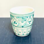 copo de Café com padrão verde claro português