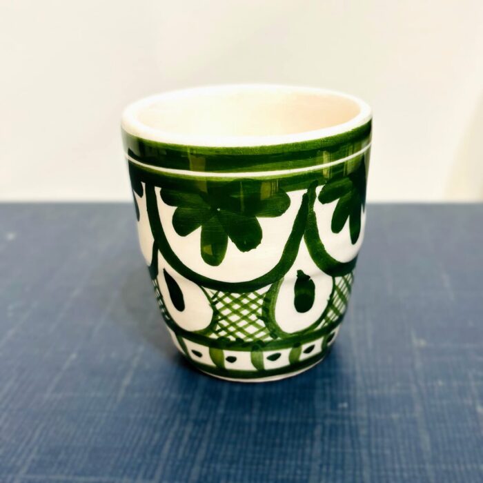 copo de Café com padrão verde português