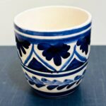 copo para chá com padrão azul portugues