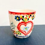 copo para chá com padrão lenço dos namorados