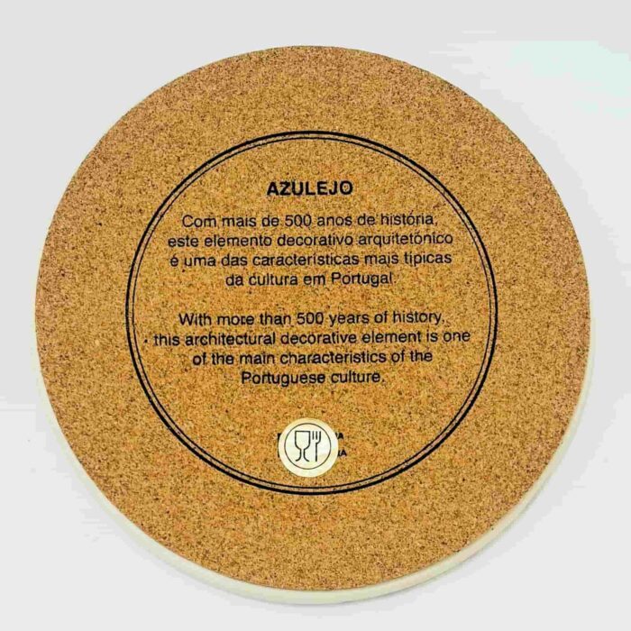 base em ceramica para quentes com cortiça