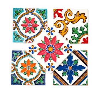 conjunto de azulejos portugueses