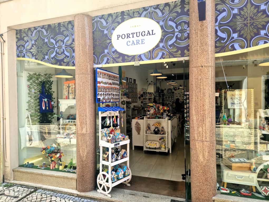 fachada da loja de artesanato portugal care em aveiro