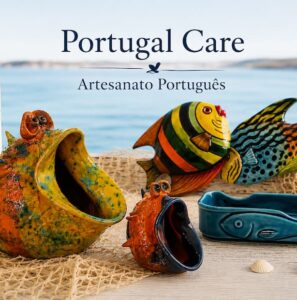 peixes de artesanato portugues com um fundo de mar